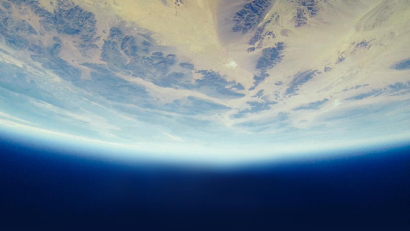 vue de la terre depuis l'espace